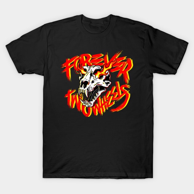 FTW Flame Skull T-Shirt by weckywerks